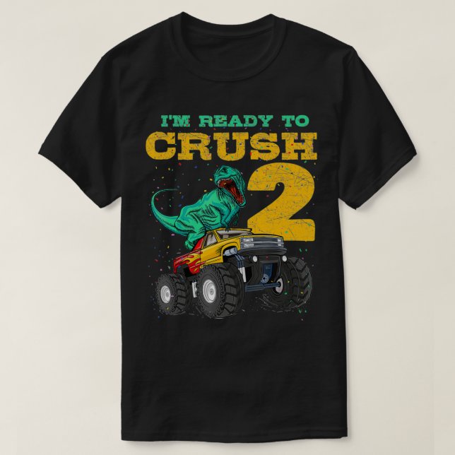 Camiseta Jueves Monstruo de Cumpleaños Dino (Diseño del anverso)