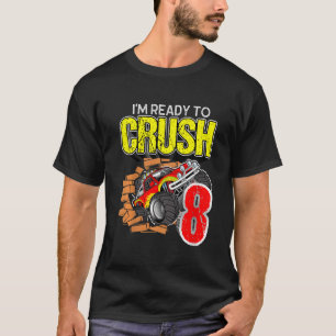 Camiseta Jueves Monstruo de Niños Cumpleaños Voy a aplastar