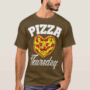 Camiseta Jueves Pizza Noche Funny Pizza Lover Fast Food 3