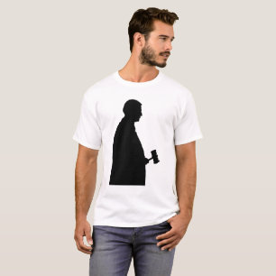 Camiseta Juez Con Silueta De Martillo