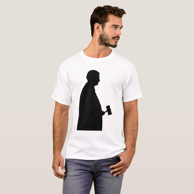Camiseta Juez Con Silueta De Martillo (Anverso completo)