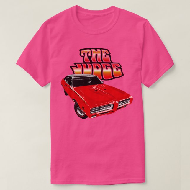 Camiseta Juez de GTO Pontiac 69 Rojo (Diseño del anverso)