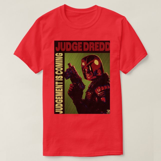 Camiseta Juez Dredd (Diseño del anverso)