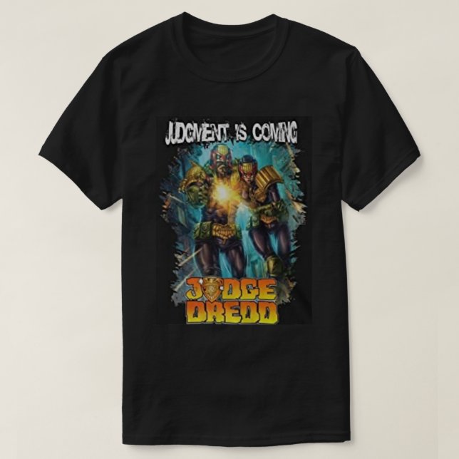 Camiseta juez dredd cómic (Diseño del anverso)