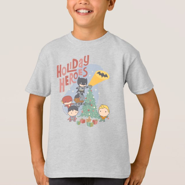 Camiseta Juez League Chibi Árbol de vacaciones decorando (Anverso)