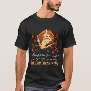 Camiseta Juez Me Leukemia Guerrero de Concienciación Naranj
