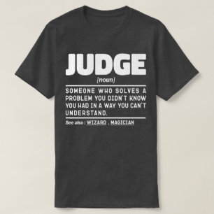 Camiseta Juez Nun Definición Profesional Papá Sarcástico