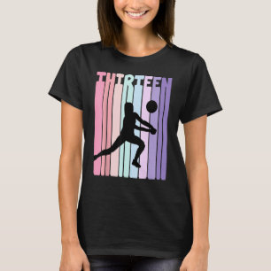 Camiseta Jugador 13 años Chica de voleibol retro