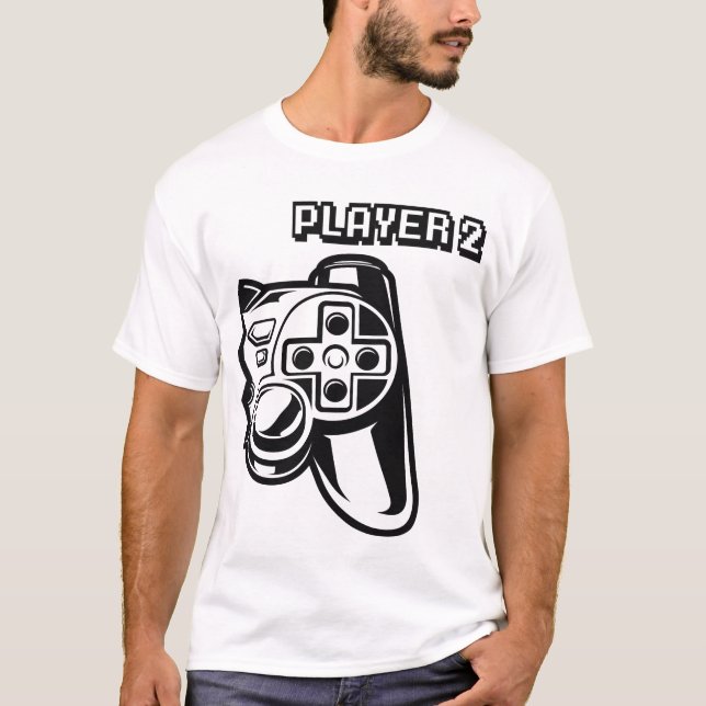 Camiseta Jugador 1 Jugador 2 Pareja Jugadora (Anverso)