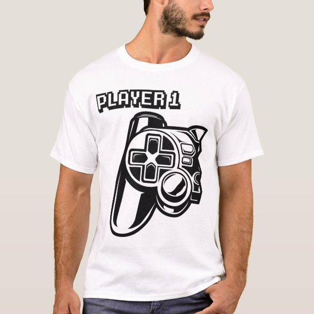 Camiseta Jugador 1 Jugador 2 Pareja Jugadora (Anverso)
