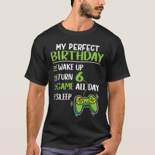 Camiseta Jugador 6º juego de cumpleaños 6 años chicos perfe