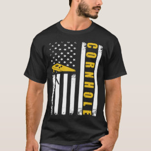 Camiseta Jugador Americano De Cornhole Estados Unidos Bande
