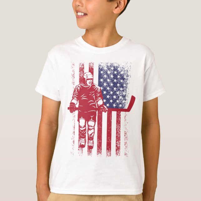 Camiseta Jugador americano de hockey sobre hielo (Anverso)