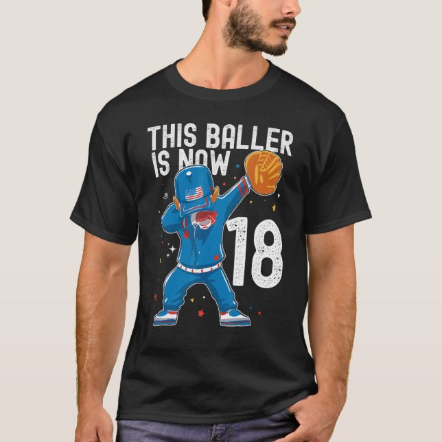 Camiseta Jugador Baller M de Bóisbol de 18 años (Anverso)