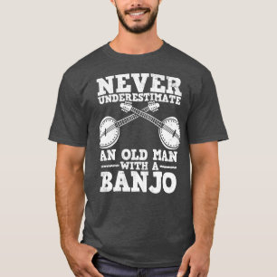 Camiseta Jugador Banjo Bluegrass Old Man Banjo