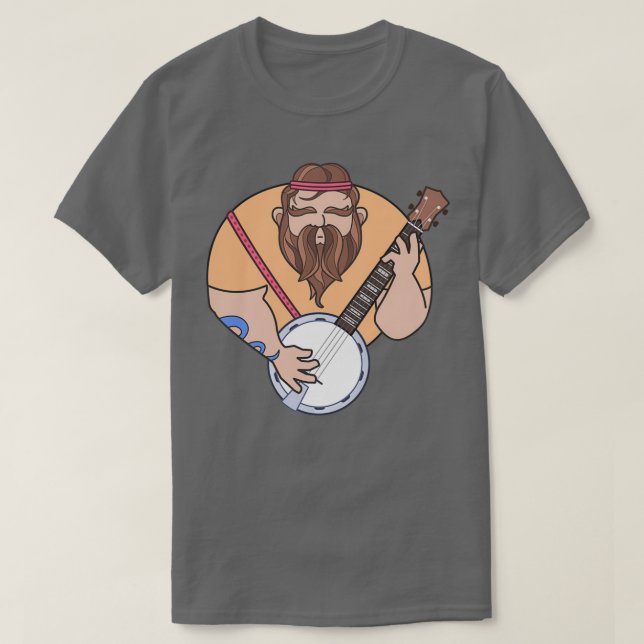 Camiseta Jugador Banjo con barba 1 (Diseño del anverso)