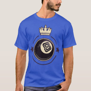 Camiseta Jugador Billiards 8 Ball Retro Pool