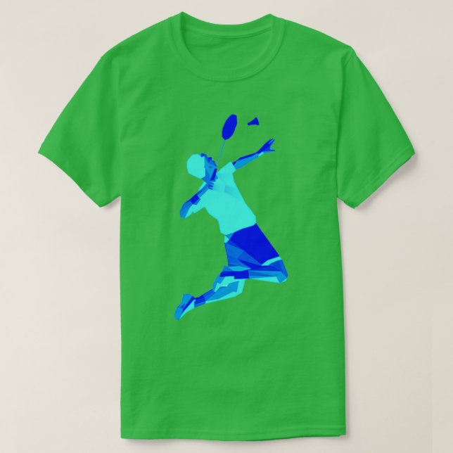 Camiseta Jugador Blue Badminton Maravilloso Badminton T (Diseño del anverso)