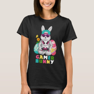 Camiseta Jugador Bunny Cute Easter Video Game Boys Pul