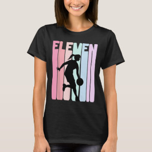 Camiseta Jugador Bysketbyll Retro de Cumpleaños de 11 años