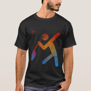 Camiseta Jugador campeón de Badminton T Shirt Play Racket