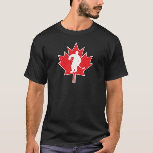 Camiseta Jugador canadiense de hockey Maple Leaf de Canadá