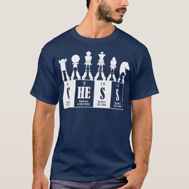Camiseta Jugador Chess Funny Chemistry (Anverso)