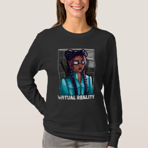 Camiseta Jugador Chica de Samurai Katana de realidad virtua