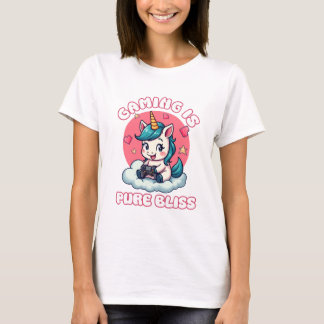 Camiseta Jugador Chica Unicorn Gaming Cute Gaming es pura f