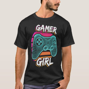 Camiseta Jugador Chica Video Game Controller Gaming Cumplea