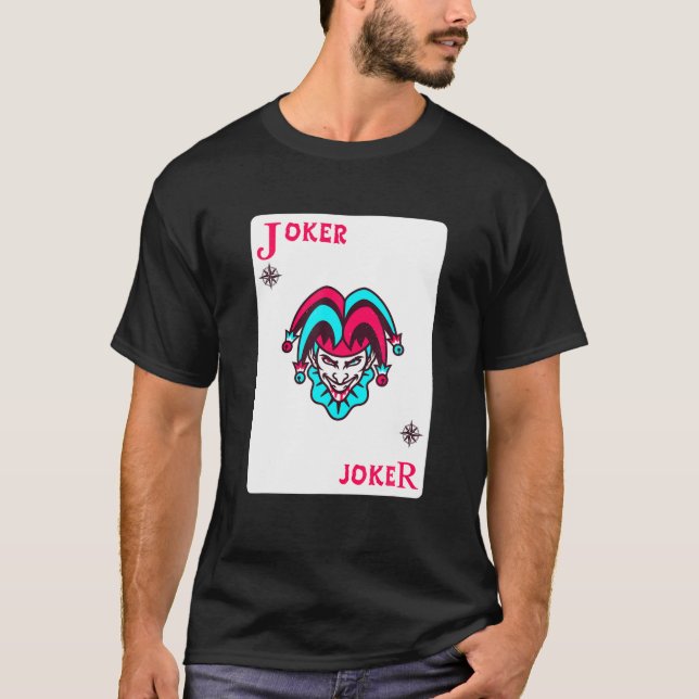 Camiseta Jugador con tarjeta de juego de bromista Jester co (Anverso)