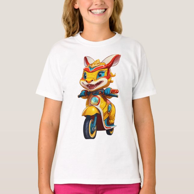 Camiseta Jugador Conejo de Baile de León en Scooter (Anverso)