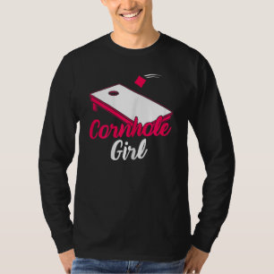 Camiseta Jugador Cornhole Chica Sack Toss Game