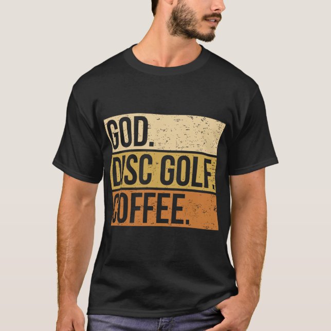 Camiseta Jugador Cristiano de Disc Golf Dice Yo Dios. Disc  (Anverso)