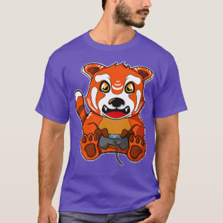 Camiseta Jugador Cute Panda Rojo de Juego