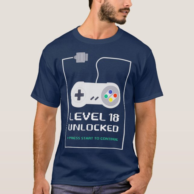 Camiseta Jugador de 18 años de edad 18º nivel de regalo de  (Anverso)