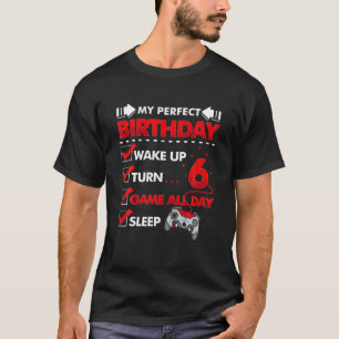 Camiseta Jugador De 6 Años Mi Sexto Juego De Cumpleaños Per