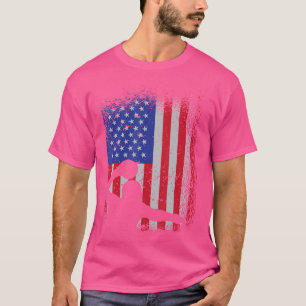 Camiseta Jugador De Agua De La Bandera Estadounidense
