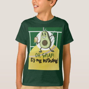 Camiseta Jugador de aguacate de tenis listo en mi cumpleaño