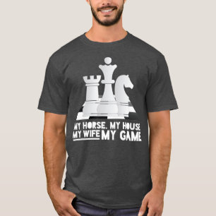 Camiseta Jugador de ajedrez con disfraces de ajedrez King Q