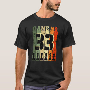 Camiseta Jugador de ajedrez Cumpleaños 33 Años Número 33