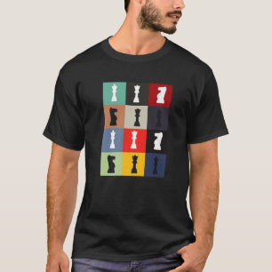 Camiseta Jugador de ajedrez de ajedrez retro vintage