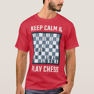 Camiseta Jugador de ajedrez de tablero de ajedrez