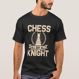 Camiseta Jugador de ajedrez del tablero de ajedrez Knight d