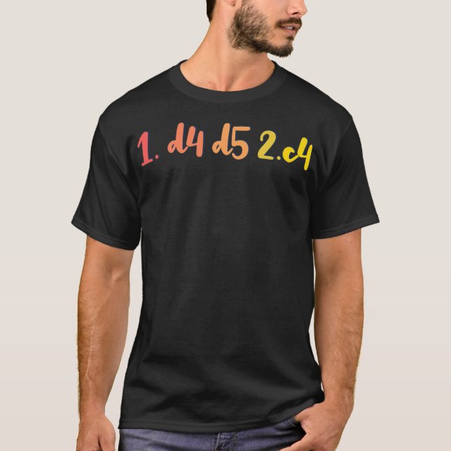 Camiseta Jugador de ajedrez gambito de Reina (Anverso)
