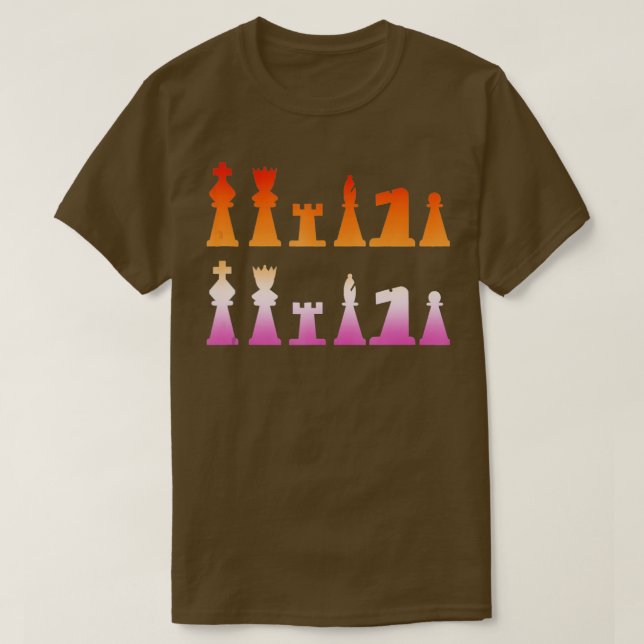 Camiseta Jugador de ajedrez lesbiano LGBTQ Gay Pride Chess (Diseño del anverso)