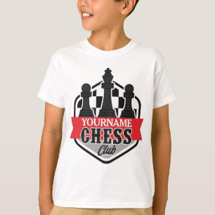 Camiseta Jugador de ajedrez personalizado con nombre Club J