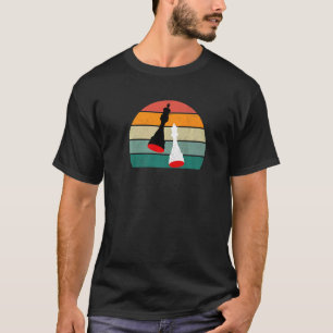 Camiseta Jugador de ajedrez reina rey peón rollo obispo kni
