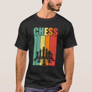 Camiseta Jugador de ajedrez retro vintage Tema de ajedrez C