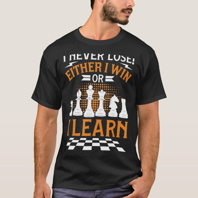 Camiseta Jugador de ajedrez: tablón de ajedrez que nunca pe (Anverso)